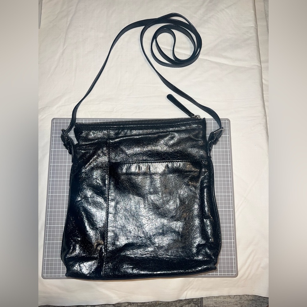 Hobo The Original Black Leather Crossbody Bag